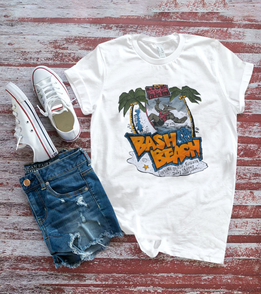 WCW Live Pay Per View Bash At The Beach Daytona Beach Florida July 13 1997 Ocean Center T-Shirt