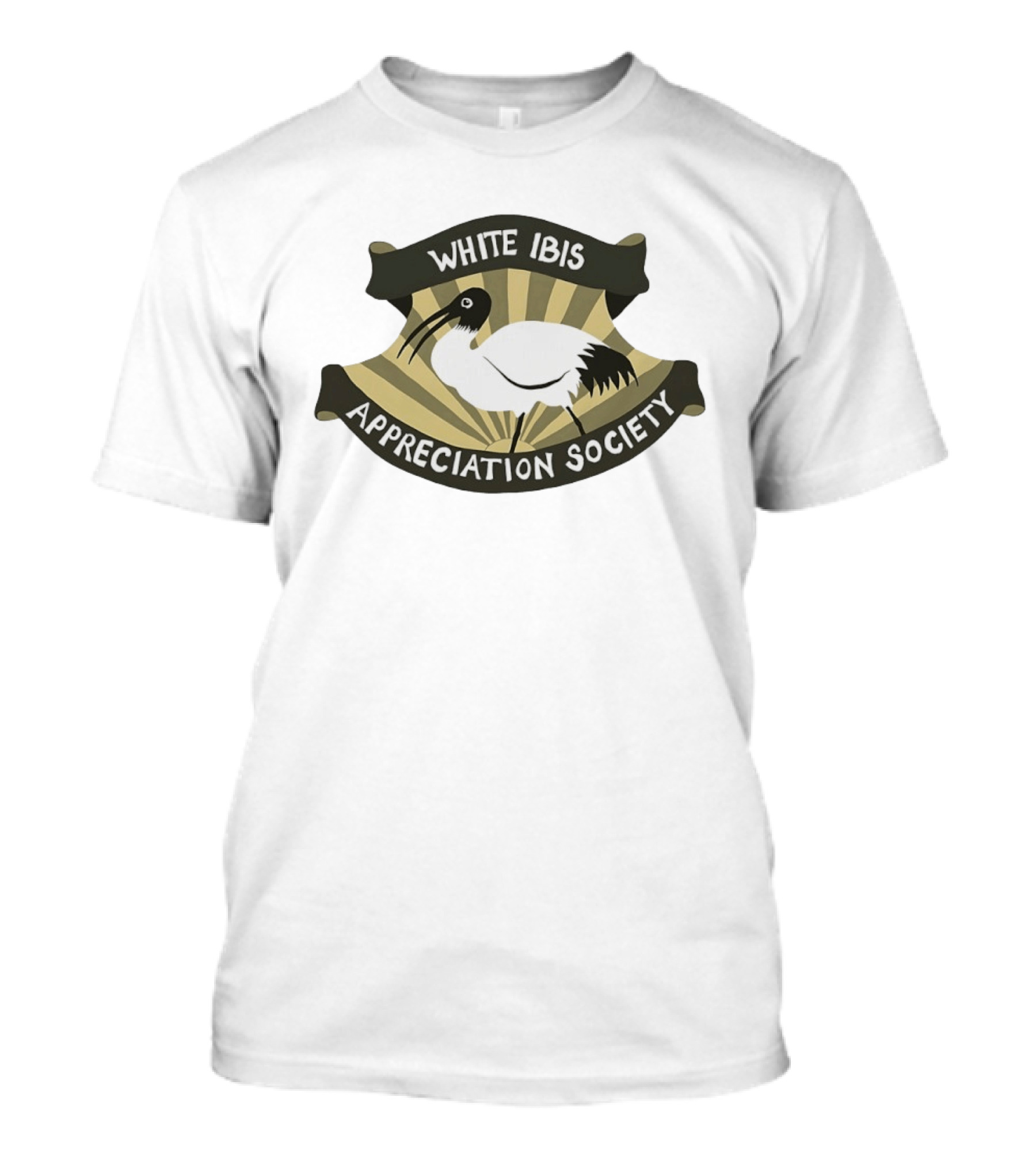 White Ibis Appreciation Society Bird Nature Lover Enthusiasts T-Shirt
