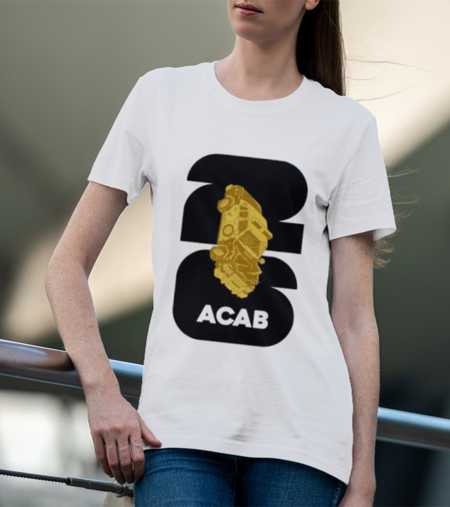 ACAB 1312 Upside Down Police Car Protest Abolition T-Shirt