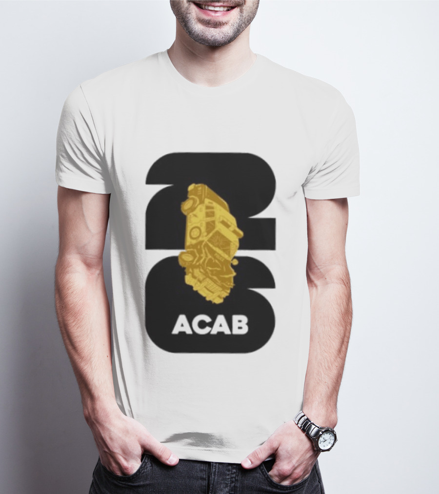 ACAB 1312 Upside Down Police Car Protest Abolition T-Shirt