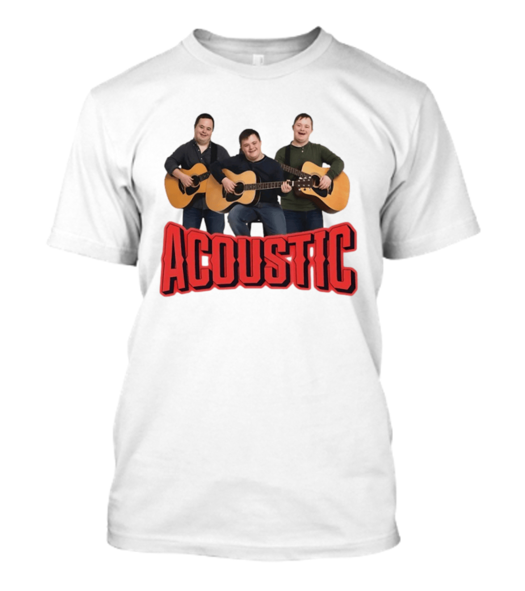 Acoustic Guitar Players Trio Musicians Band T-Shirt