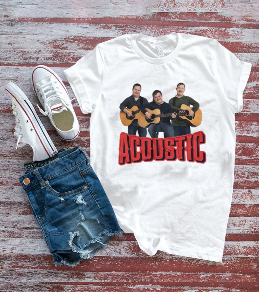 Acoustic Guitar Players Trio Musicians Band T-Shirt