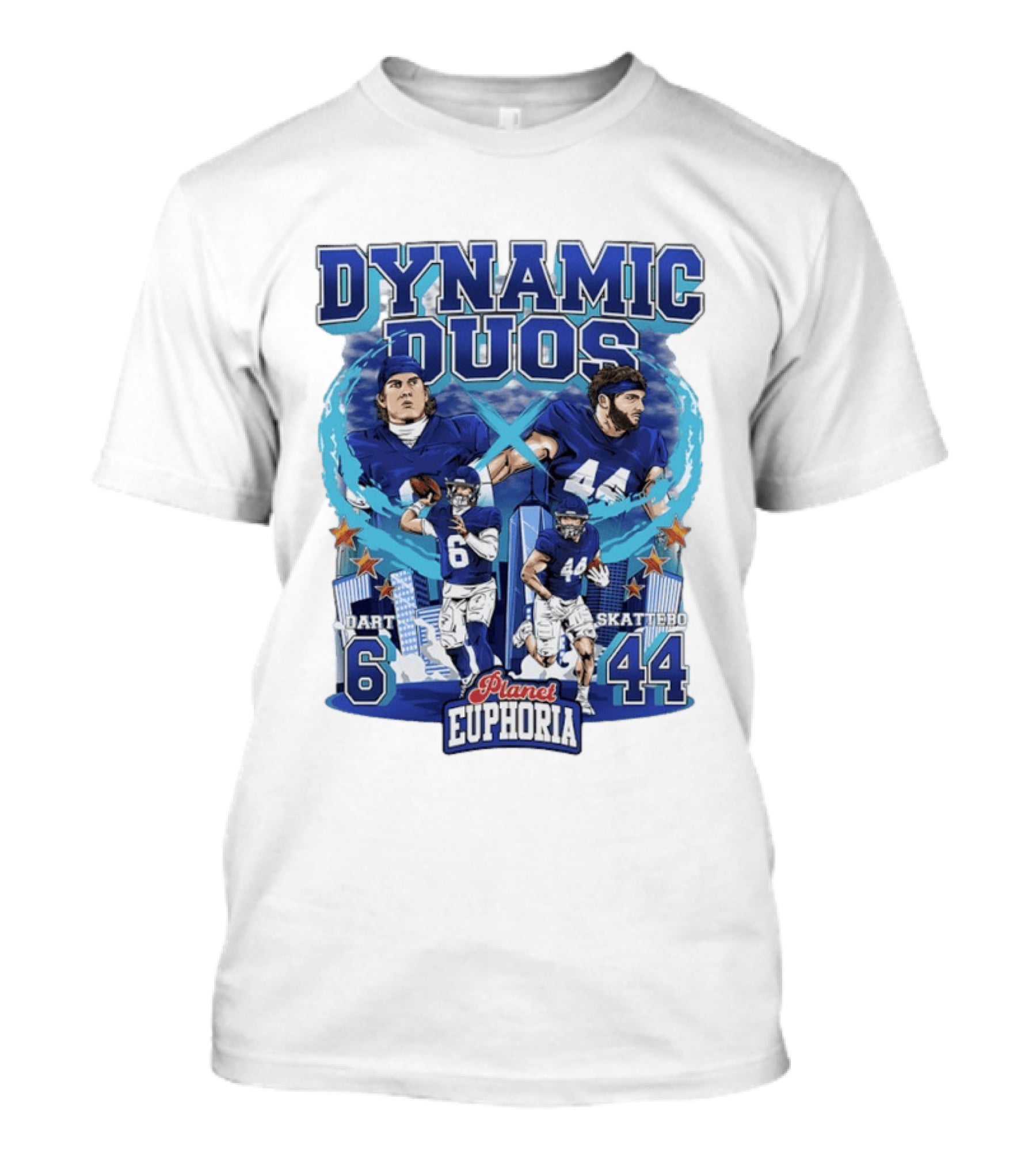 Dynamic Duos Dart 6 Skattebo 44 Planet Euphoria Skyline T-Shirt