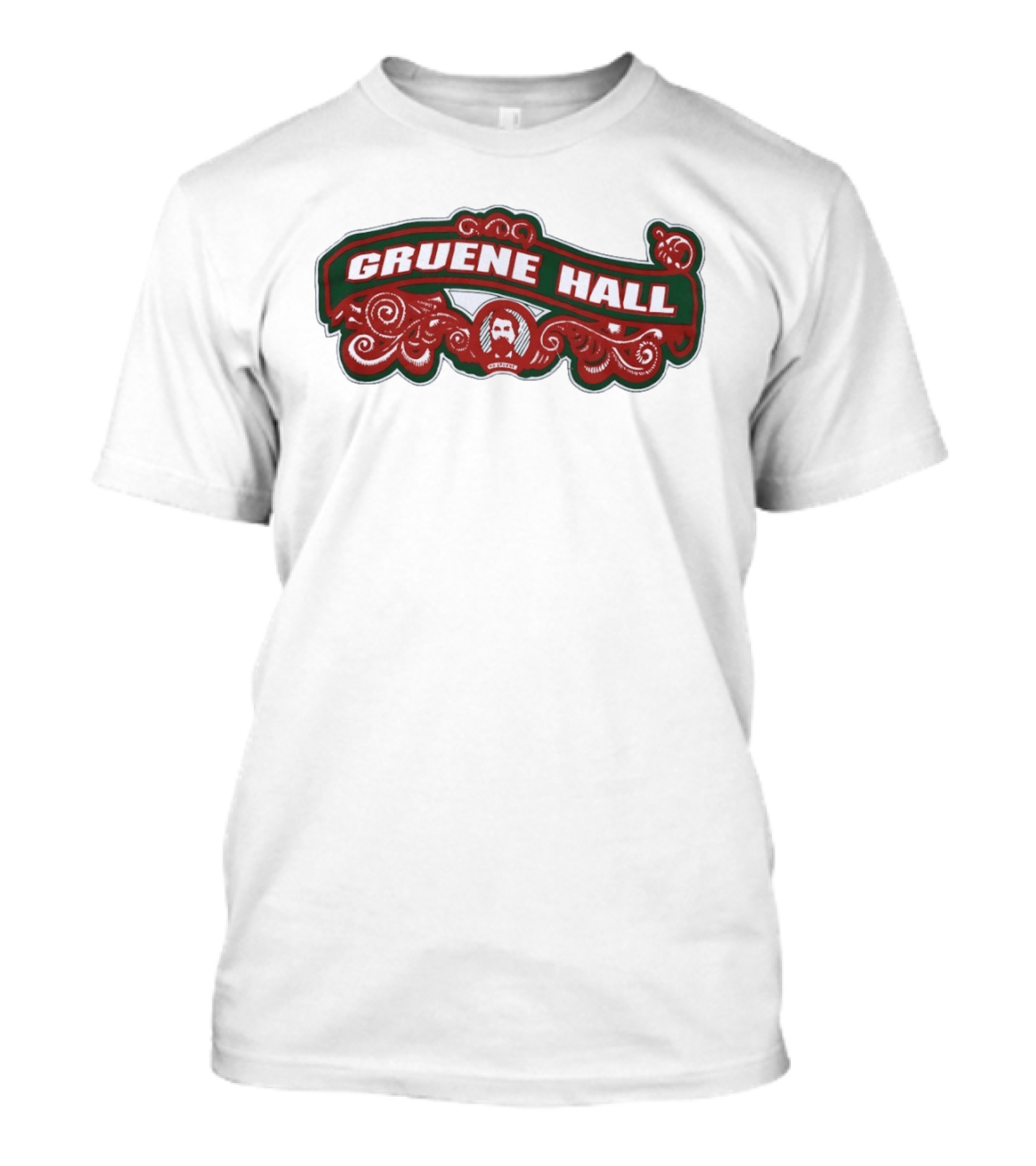 Gruene Hall New Braunfels Texas Iconic Red Green Swirls T-Shirt