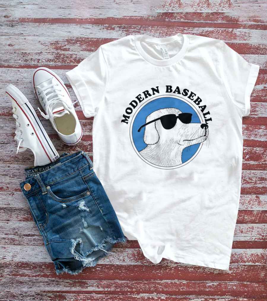 Modern Baseball Dog With Sunglasses T-Shirt