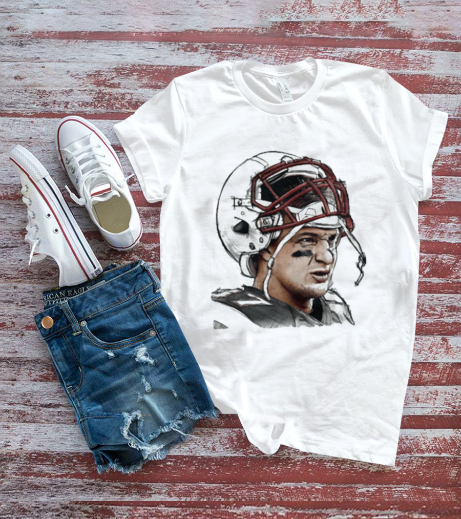 Rob Gronkowski New England Patriots Swag Head Helmet Football T-Shirt