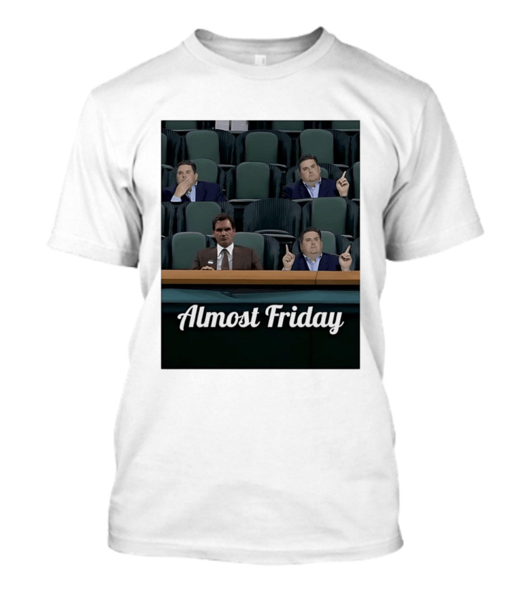 Roger Federer Brian Windhorst Tennis Stands Memes Almost Friday T-Shirt