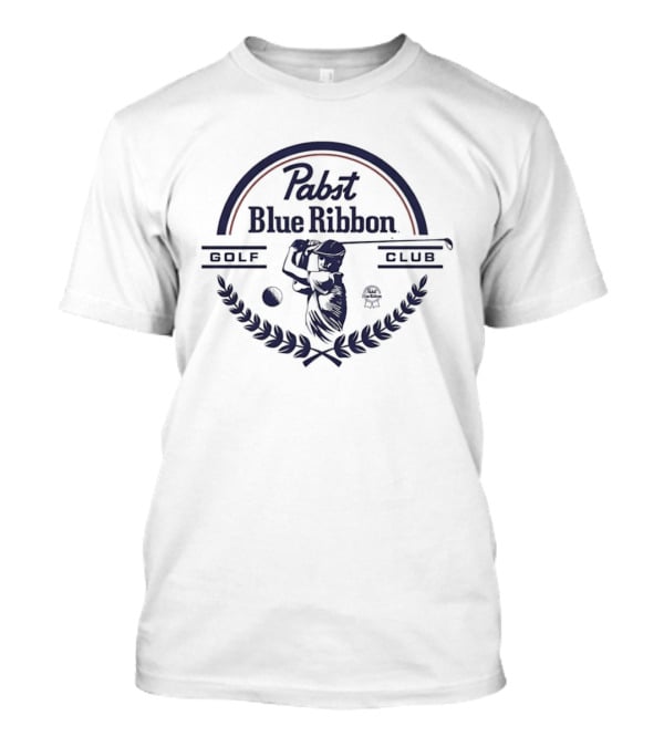 Pabst Blue Ribbon Golf Club Beer PBR Vintage Logo Style Retro Sports T-Shirt