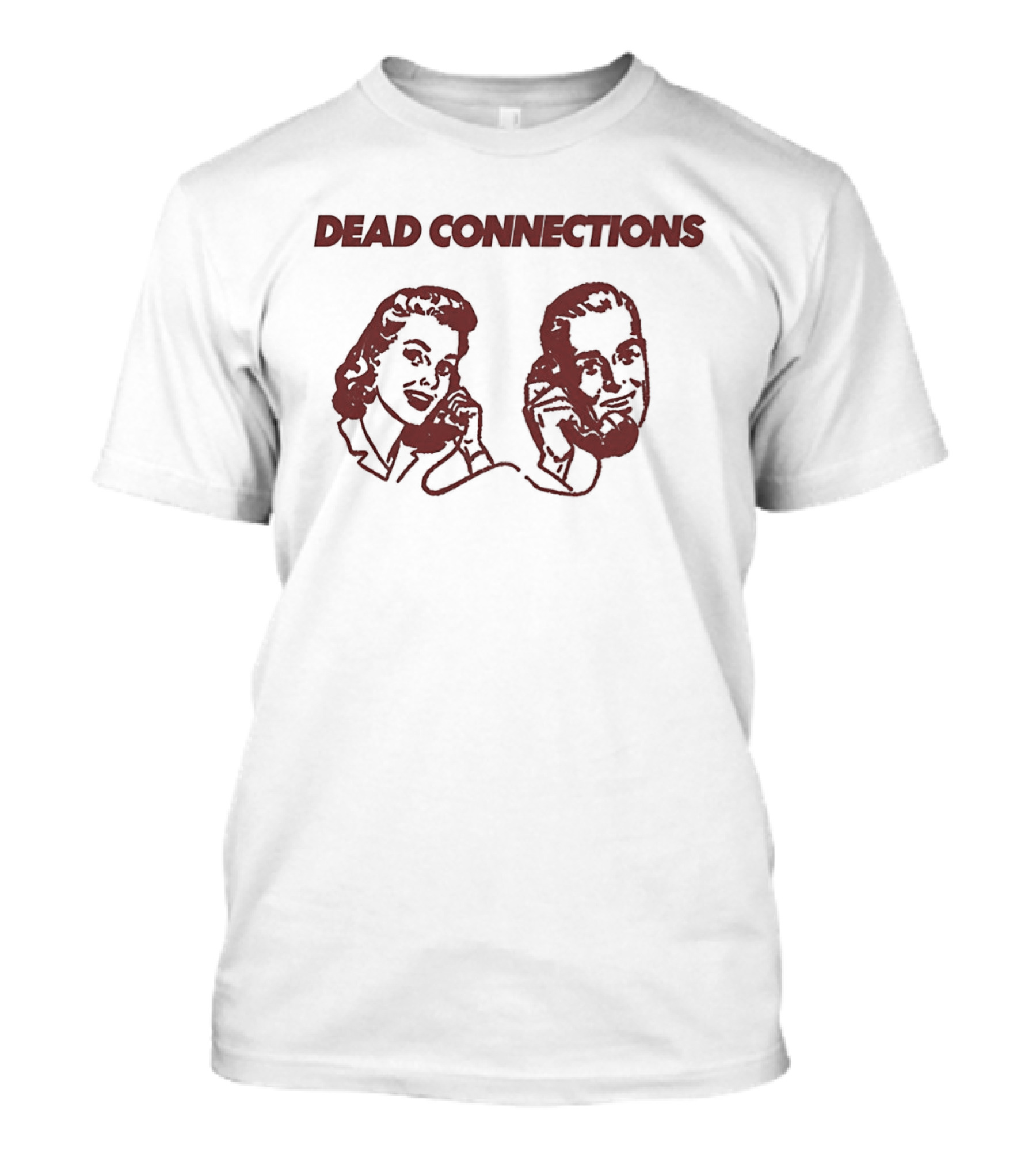 Dead Connections Vintage Phone Couple T-Shirt