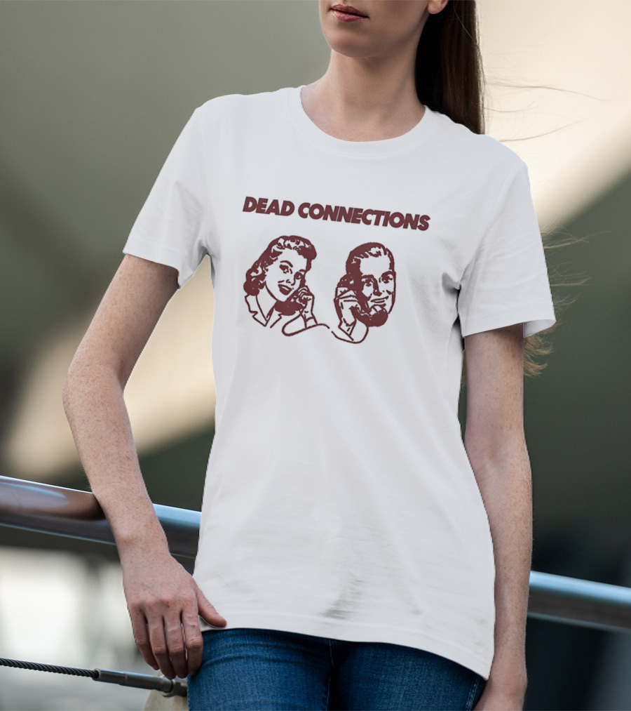 Dead Connections Vintage Phone Couple T-Shirt