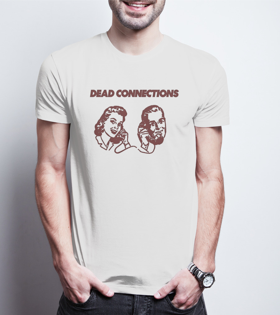Dead Connections Vintage Phone Couple T-Shirt