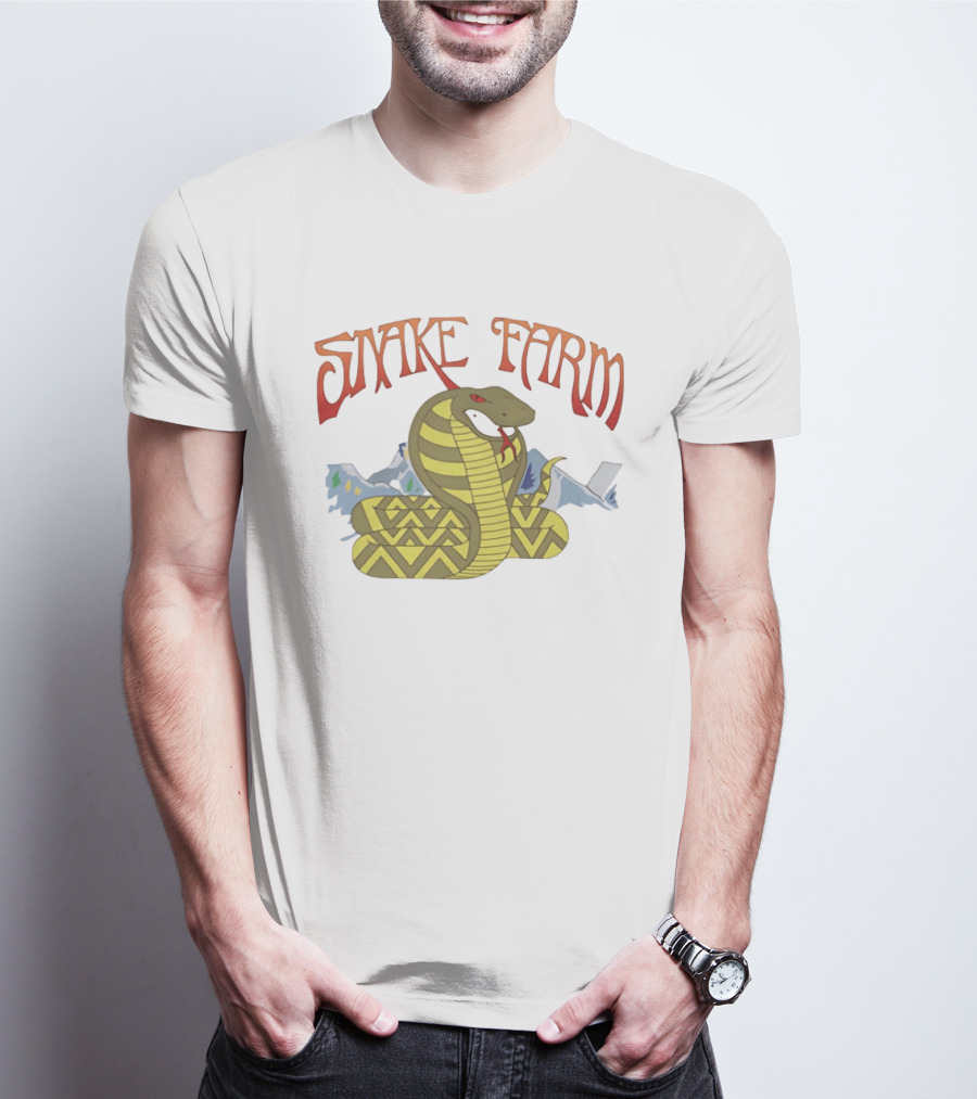 Snake Farm Cobra With Mountains T-Shirt