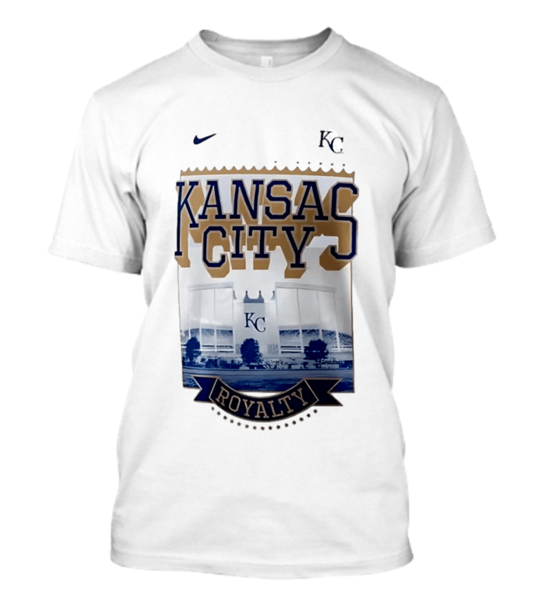 Kansas City Royals Stadium Royalty KC Nike T-Shirt