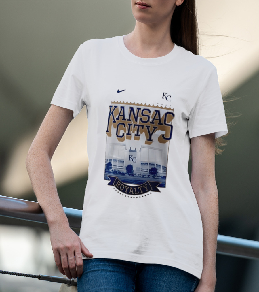 Kansas City Royals Stadium Royalty KC Nike T-Shirt