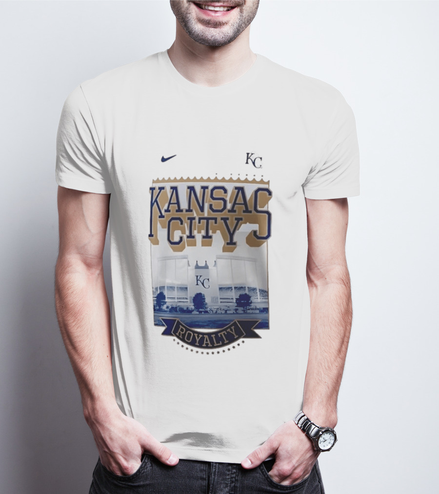 Kansas City Royals Stadium Royalty KC Nike T-Shirt