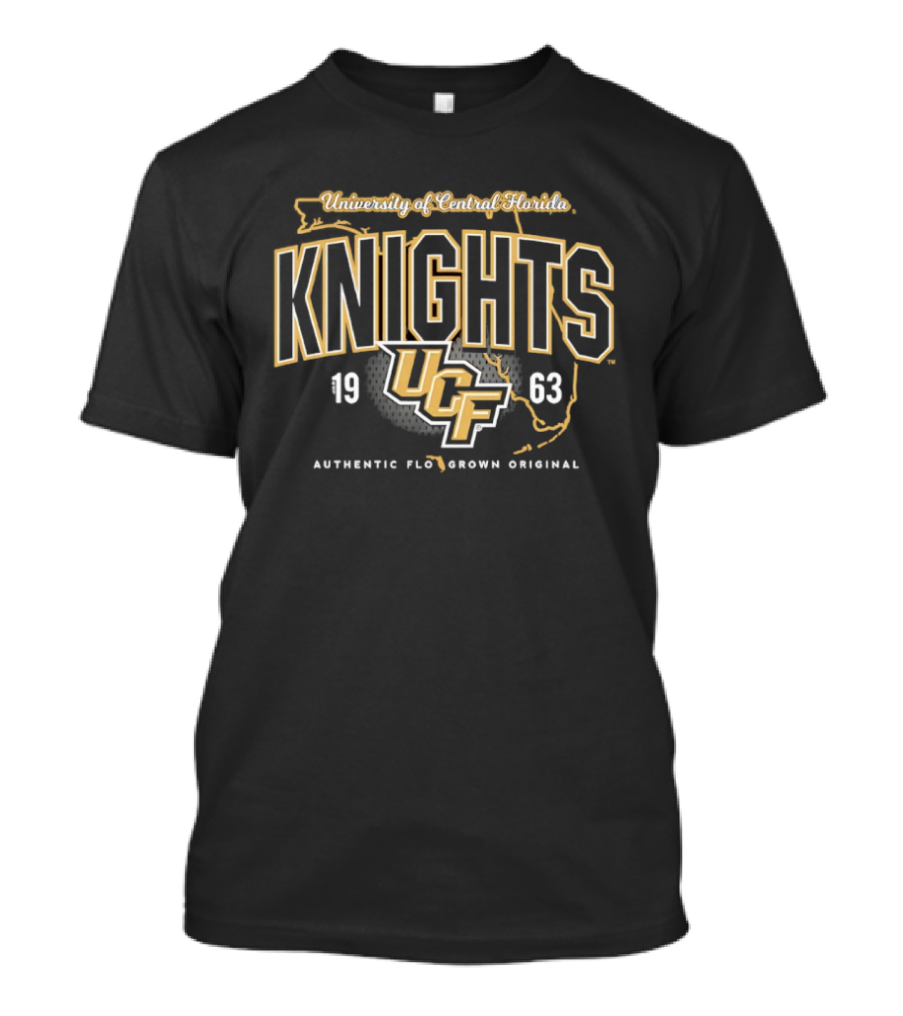 UCF Knights University Of Central Florida 1963 Authentic Flo Brown Original T-Shirt