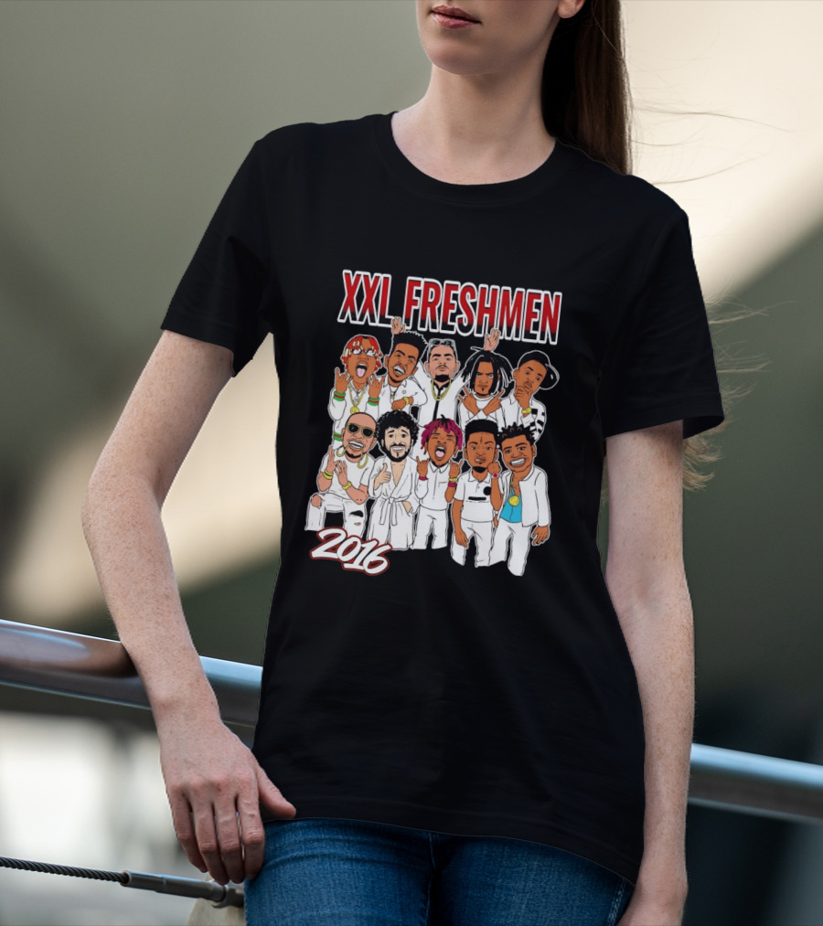 XXL Freshmen 2016 Rappers Cartoon Characters T-Shirt