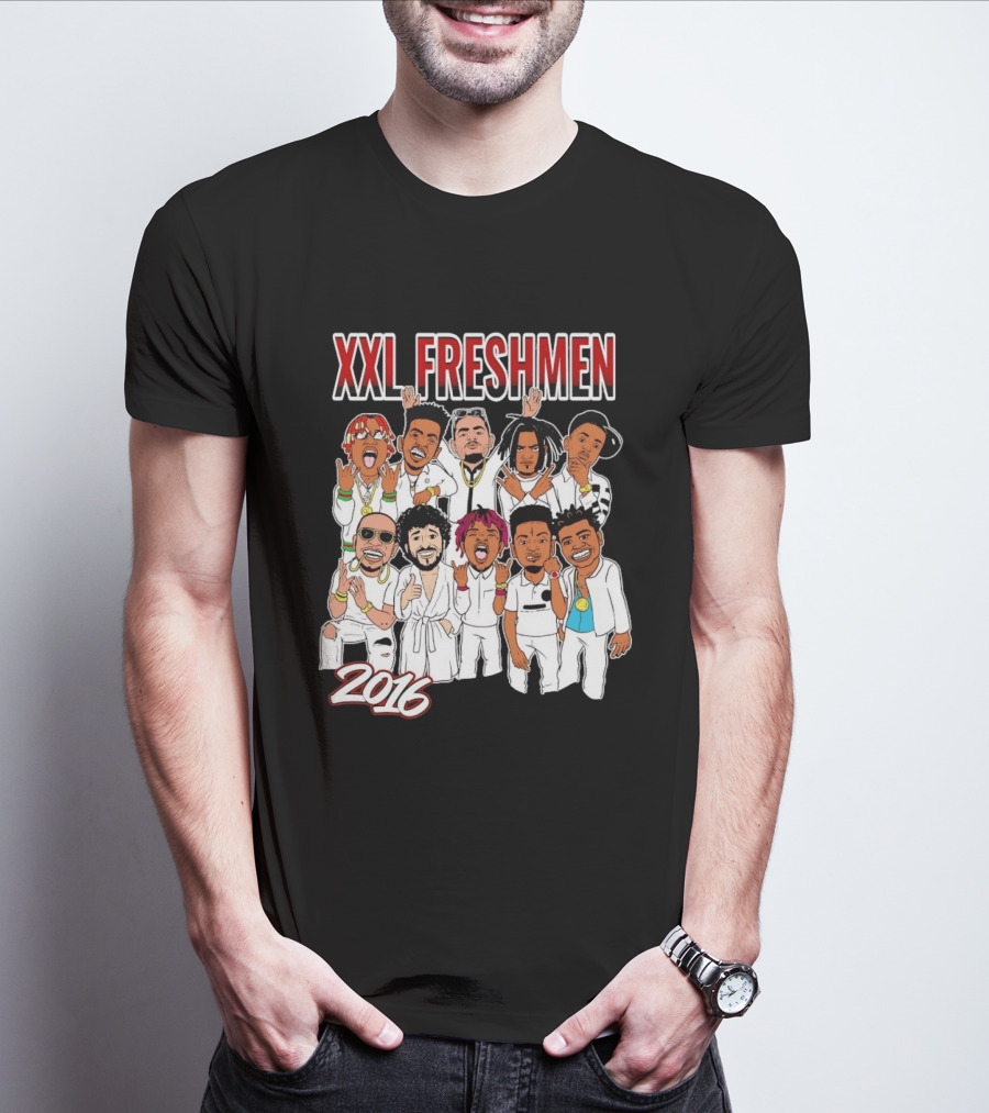 XXL Freshmen 2016 Rappers Cartoon Characters T-Shirt