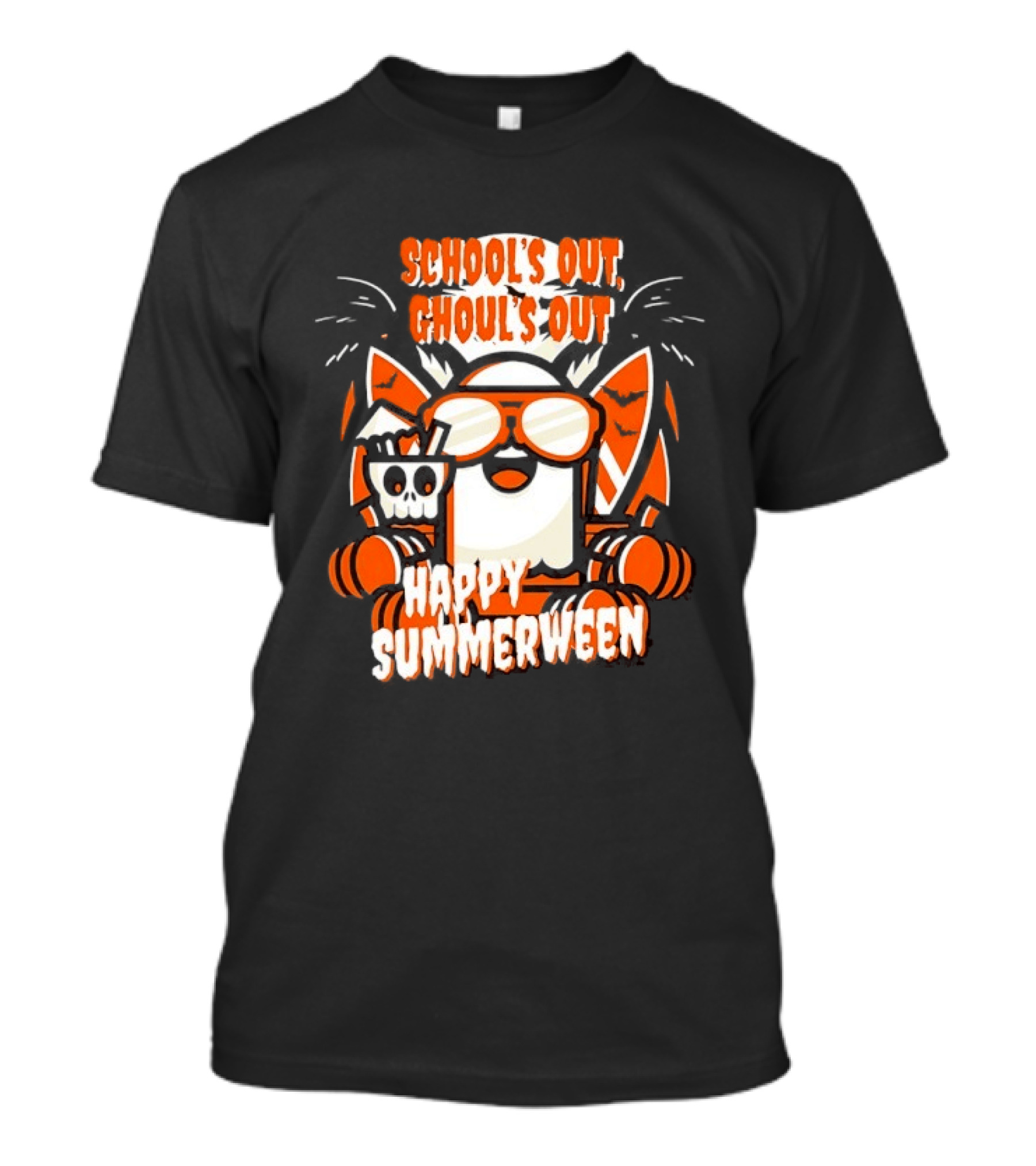 School's Out Ghoul's Out Happy Summerween Retro Fun T-Shirt
