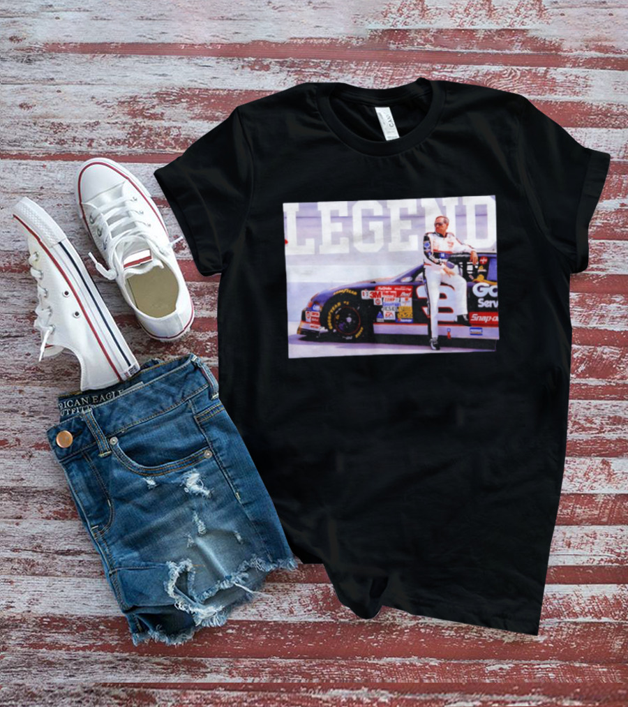 Dale Earnhardt Legend Goodwrench Service Plus Car Racing Image T-Shirt