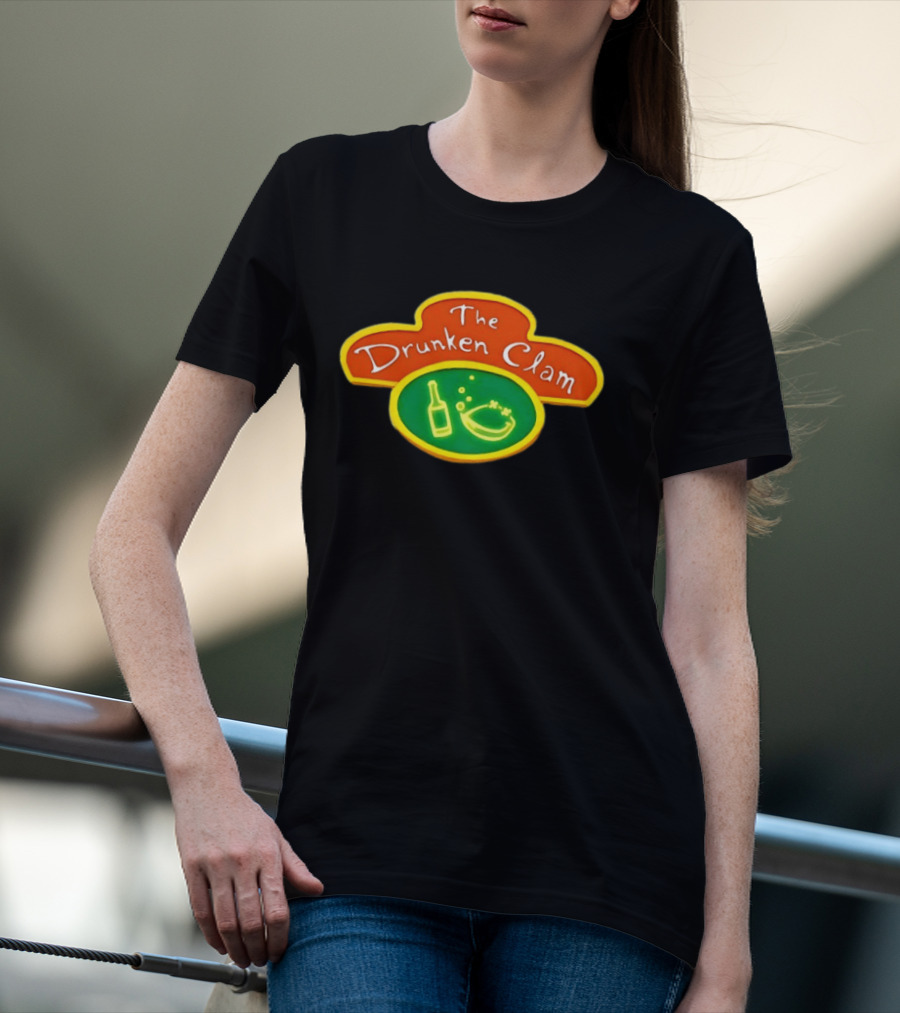 The Drunken Clam Family Guy Peter Griffin Neon Sign T-Shirt