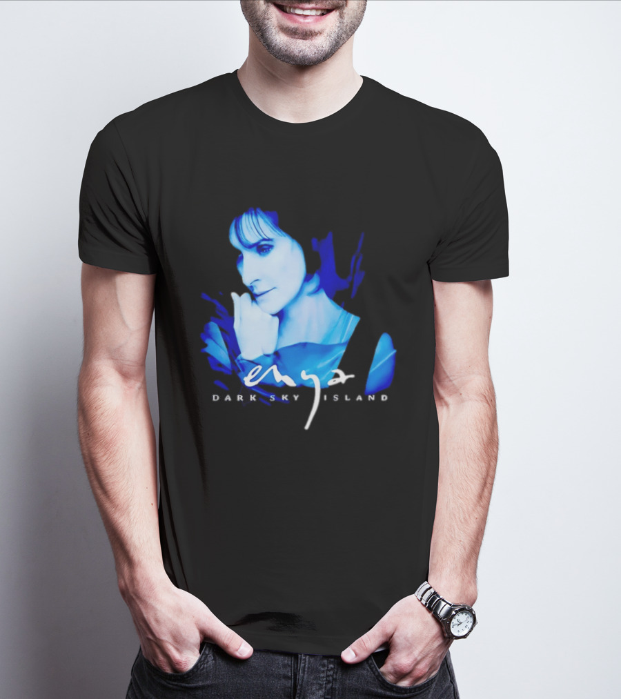 Enya Dark Sky Island Album Blue T-Shirt