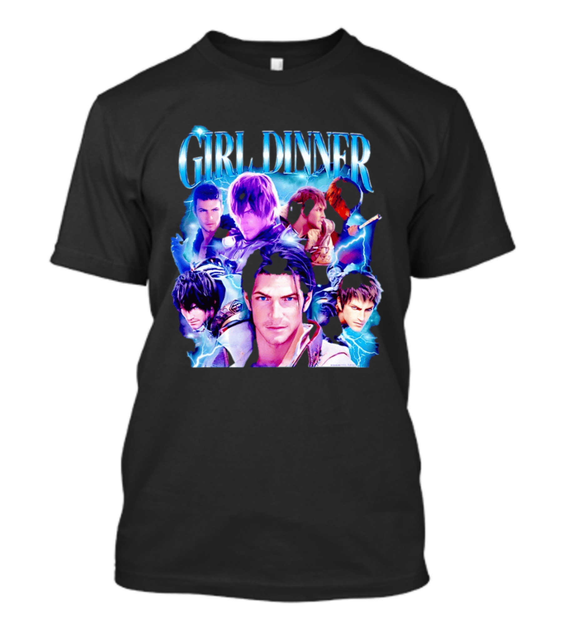 Girl Dinner Final Fantasy Characters Square Enix T-Shirt