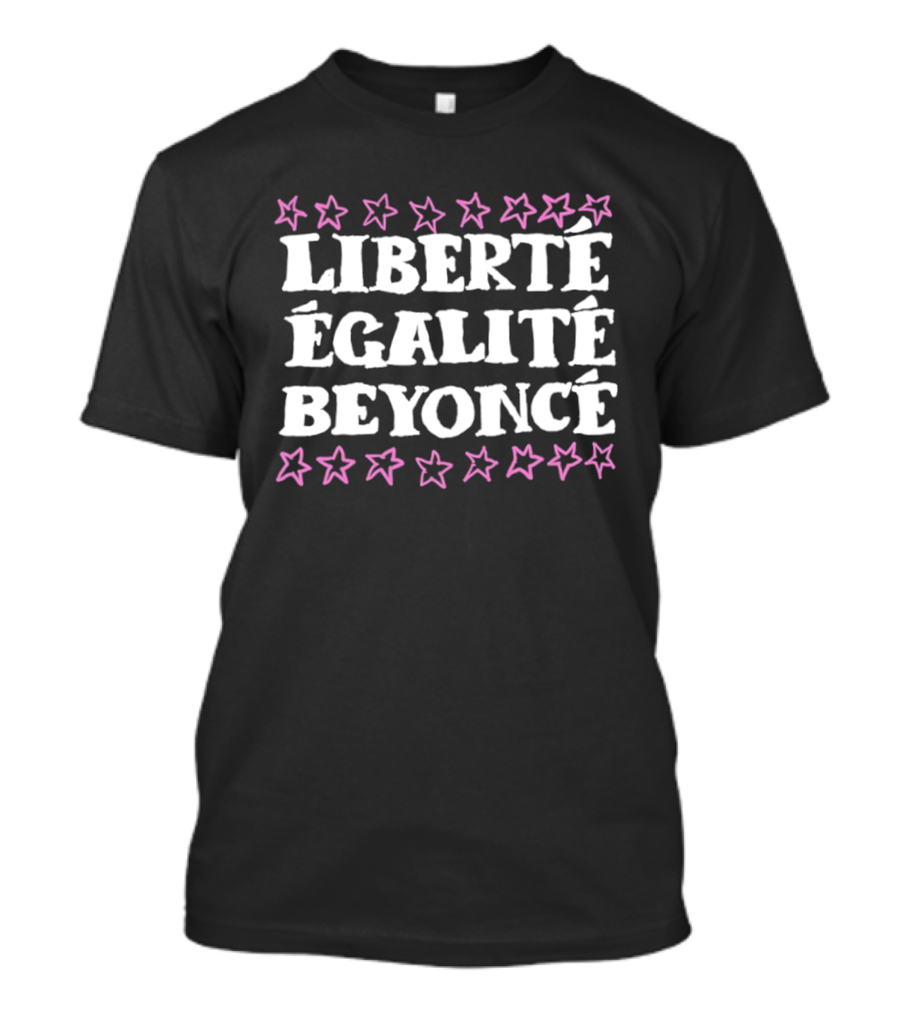Liberté Égalité Beyoncé Pink Star Borders French Revolution Twist T-Shirt