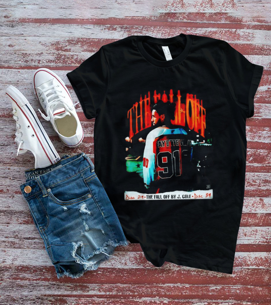 J Cole The Fall Off Fayetteville 910 Disc 29 Disc 34 T-Shirt