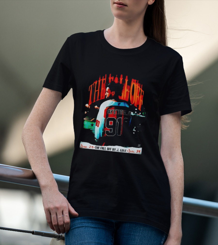 J Cole The Fall Off Fayetteville 910 Disc 29 Disc 34 T-Shirt
