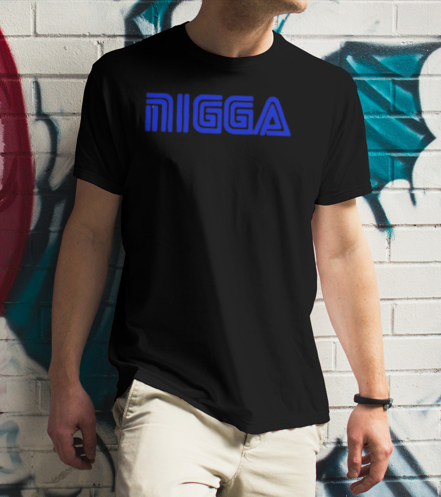 Blue NIGGA T-Shirt