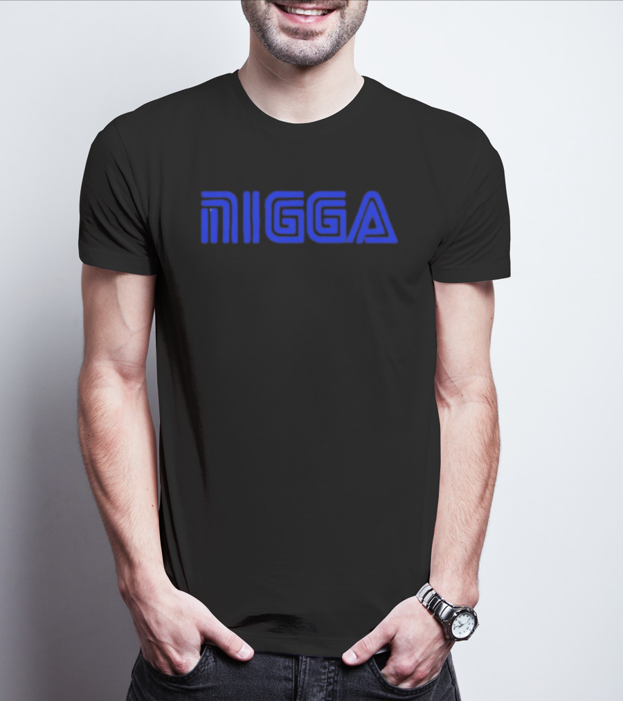 Blue NIGGA T-Shirt