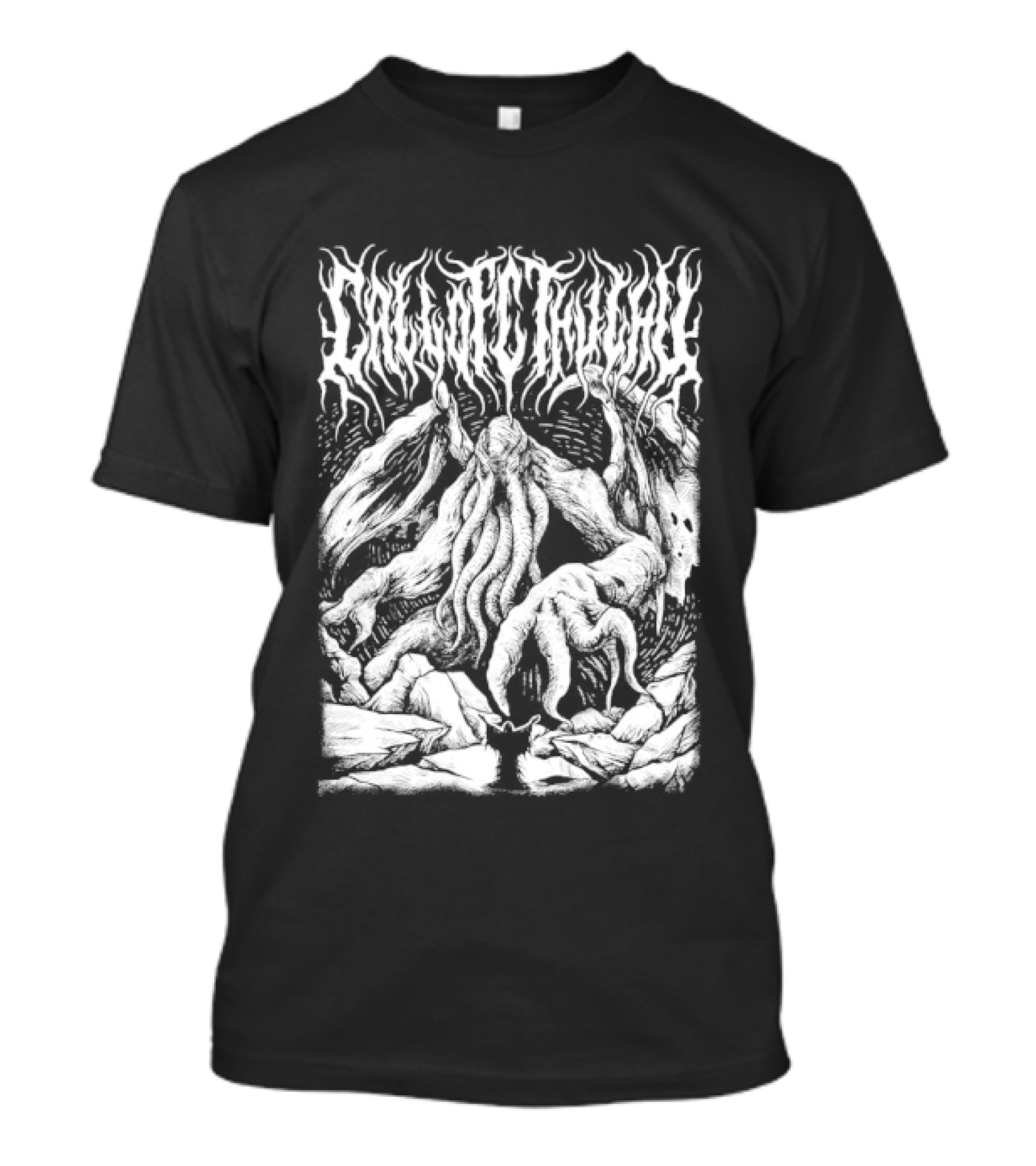 Call Of Cthulhu HP Lovecraft Eldritch Horror Mythos Tentacles And Monsters T-Shirt