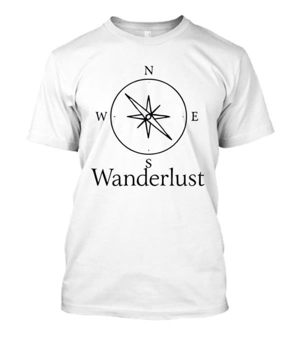 Wanderlust Compass Navigation Adventure Travel Spirit T-Shirt