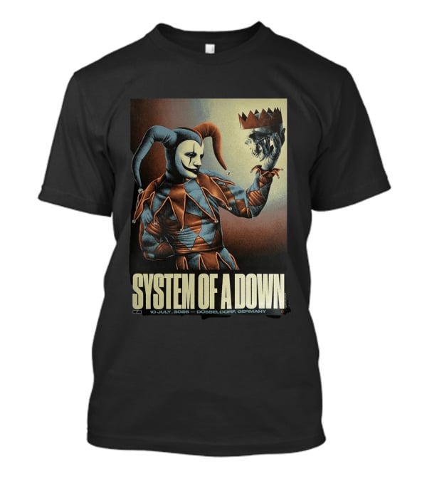System Of A Down 2026 Düsseldorf Germany Pop Up Shop The Clown 10 July Open Air Park T-Shirt