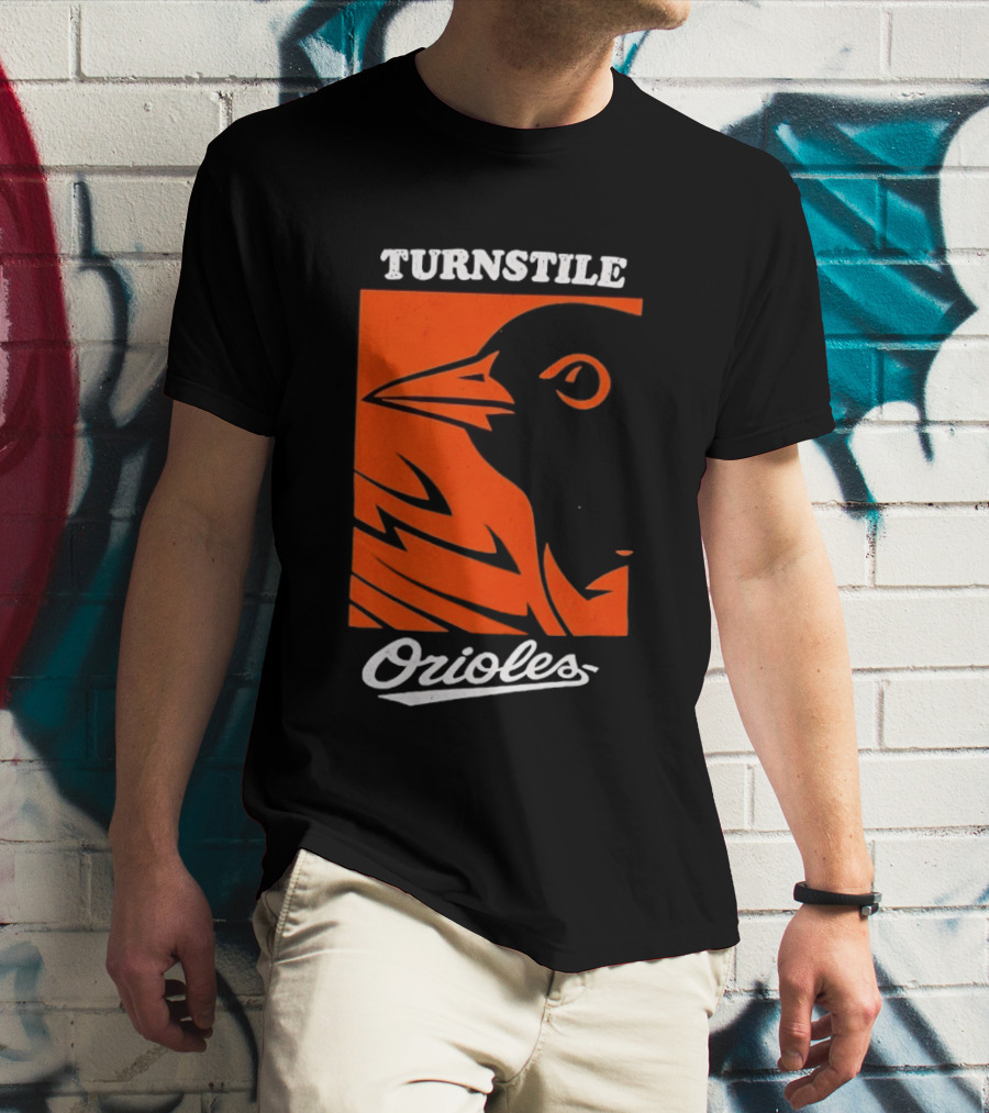 Turnstile Orioles Bird Orange T-Shirt