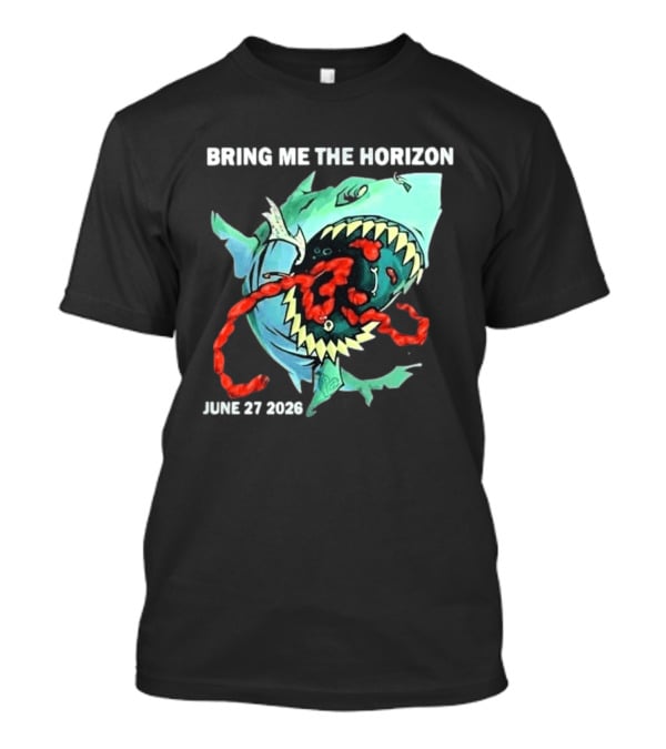 Bring Me The Horizon June 27 2026 Shark Graphic Copenhell Festival European Summer Shows T-Shirt