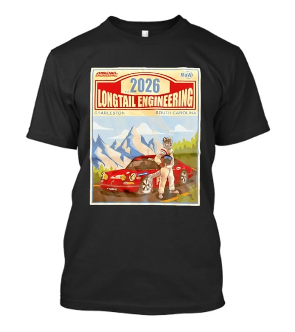 Longtail Engineering 2026 Racing Adventure Charleston South Carolina T-Shirt
