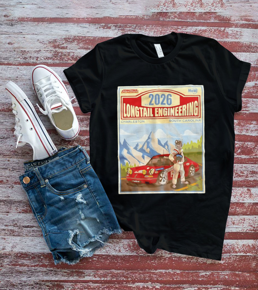 Longtail Engineering 2026 Racing Adventure Charleston South Carolina T-Shirt
