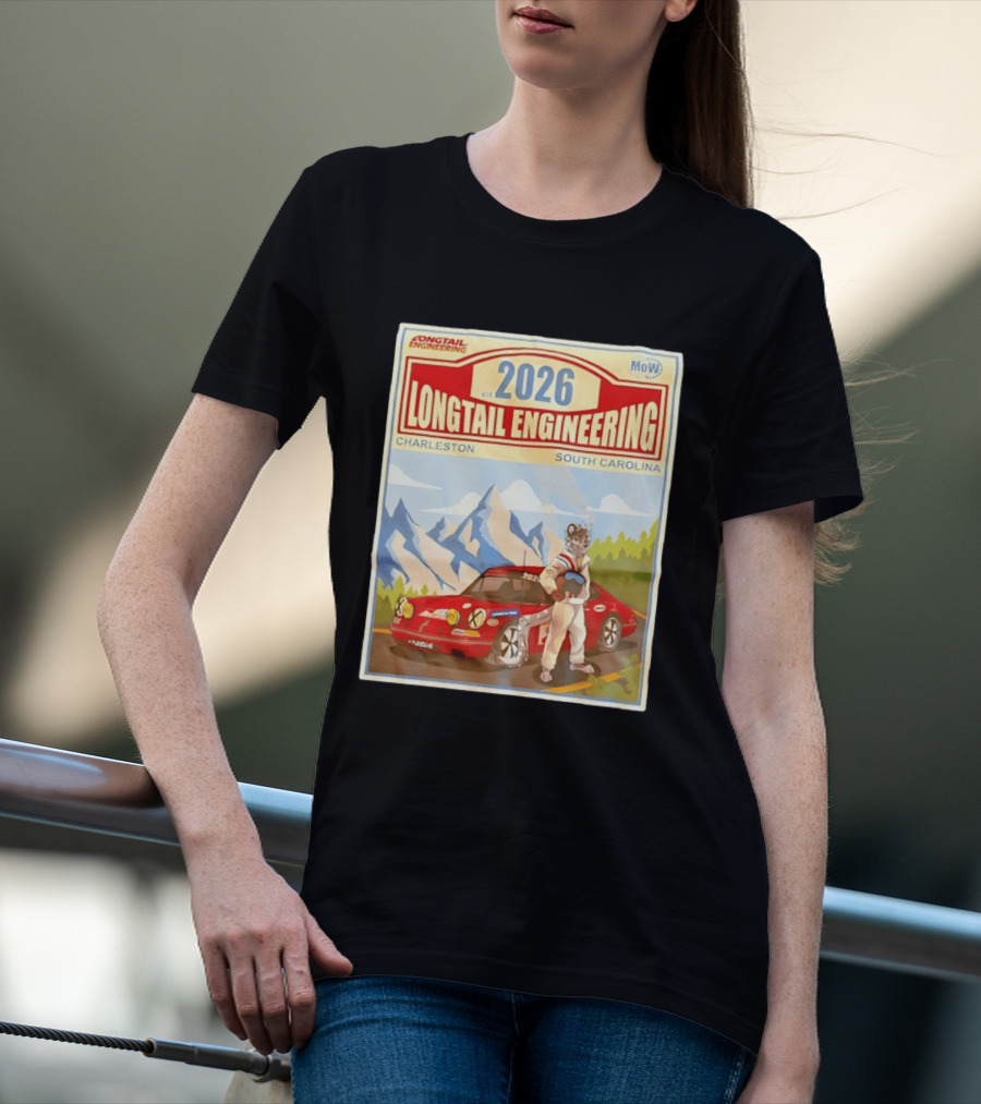 Longtail Engineering 2026 Racing Adventure Charleston South Carolina T-Shirt