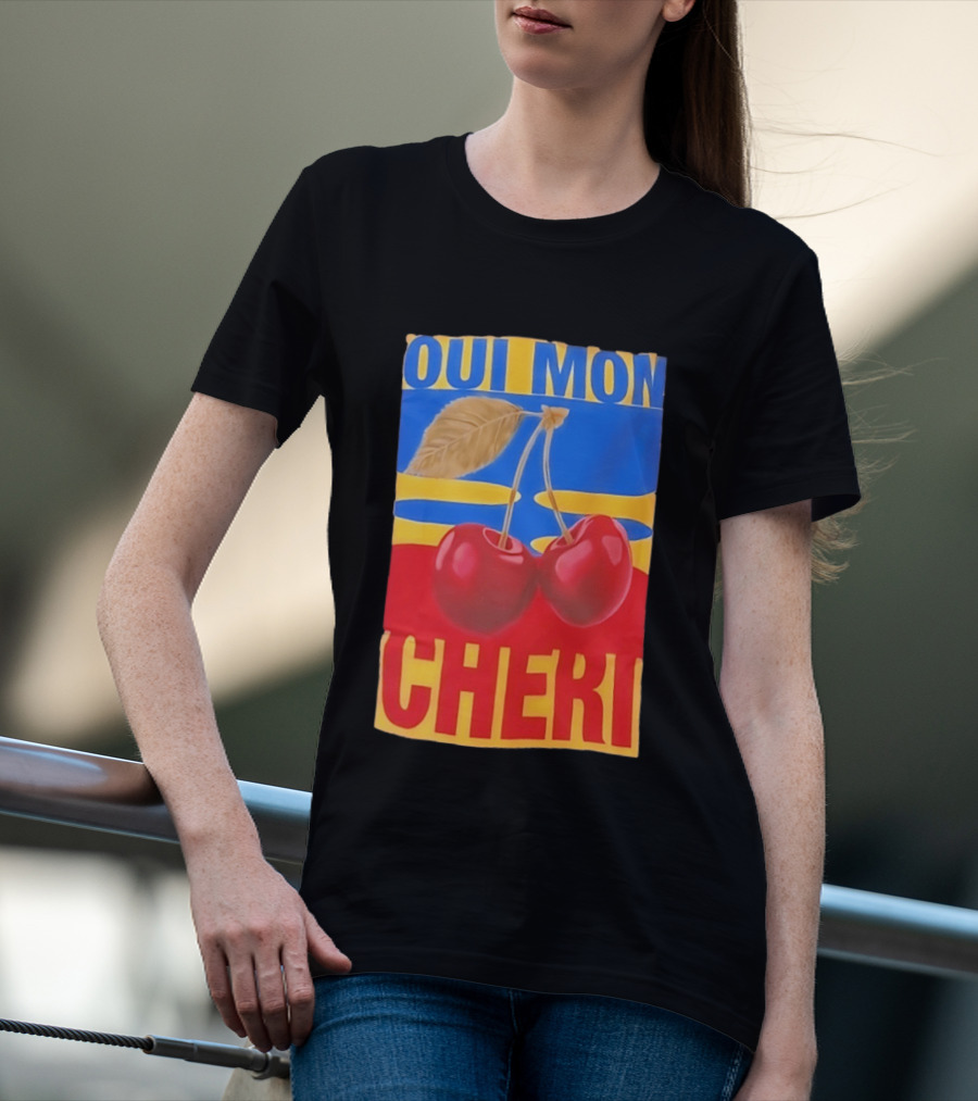 Oui Mon Cheri Cherry French Fruit T-Shirt