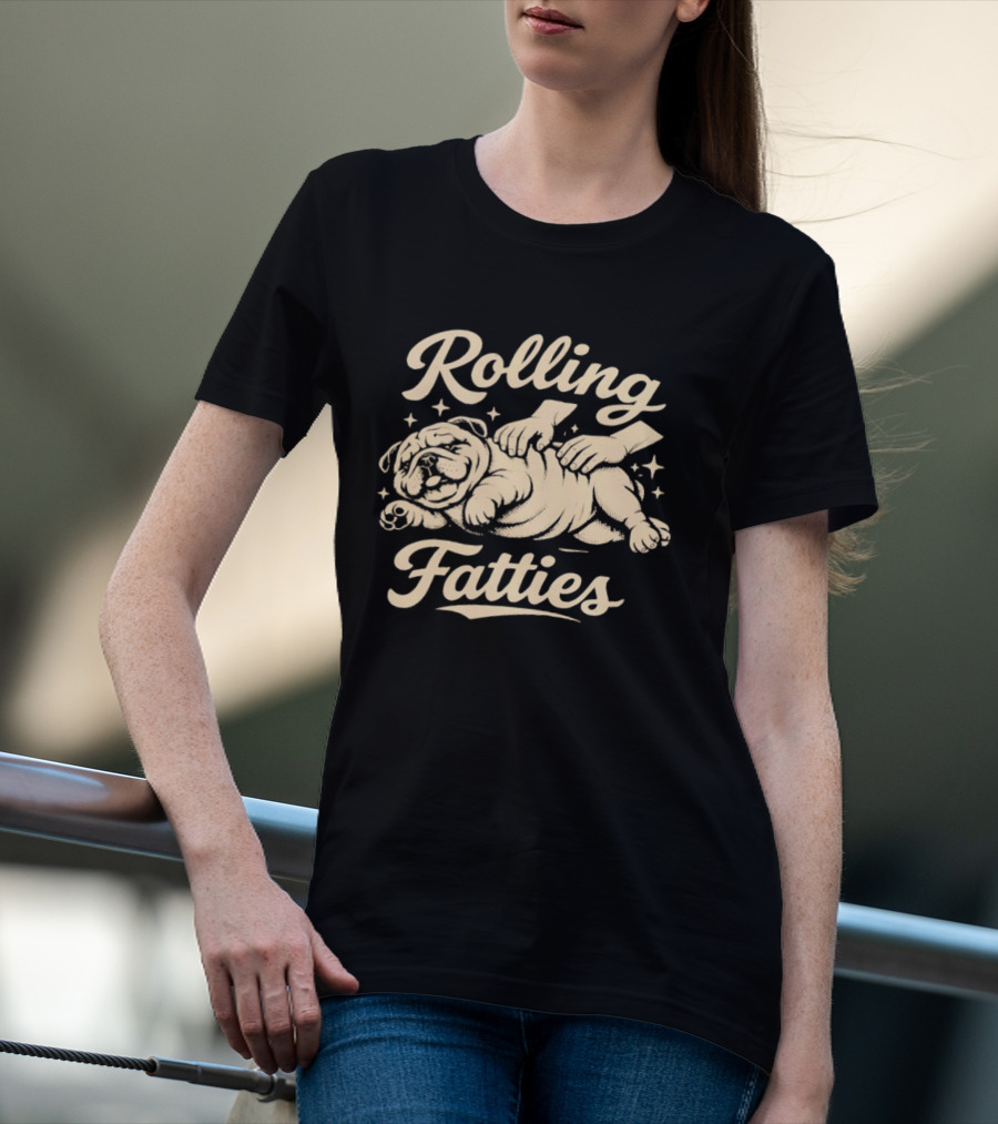 Rolling Fatties Bulldog Massage T-Shirt