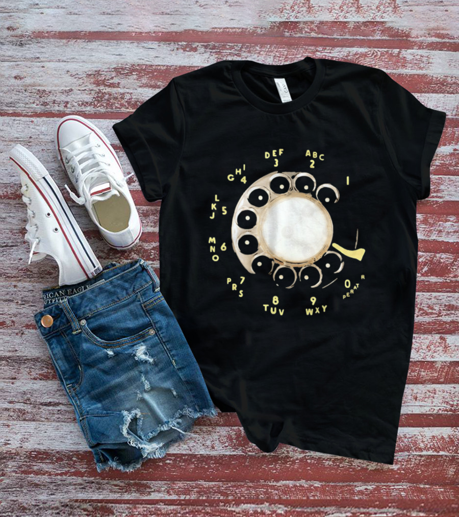 Rotary Telephone Dial ABC 1 2 3 T-Shirt