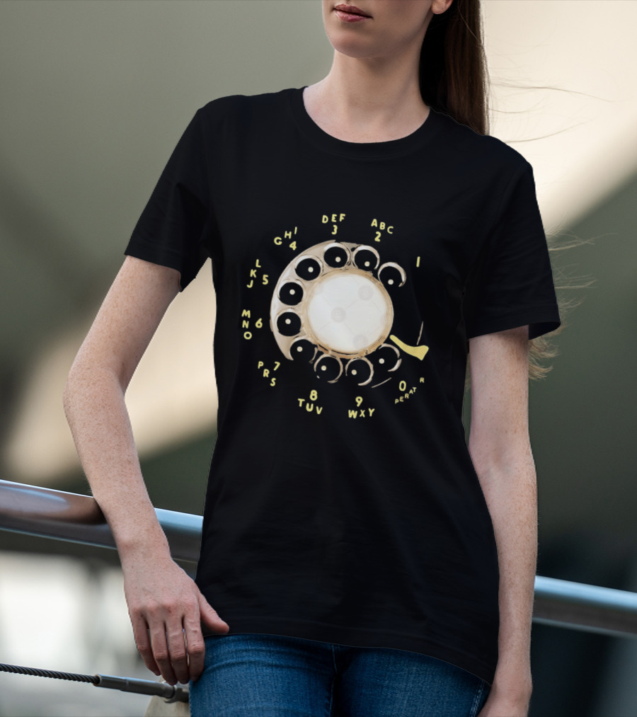 Rotary Telephone Dial ABC 1 2 3 T-Shirt