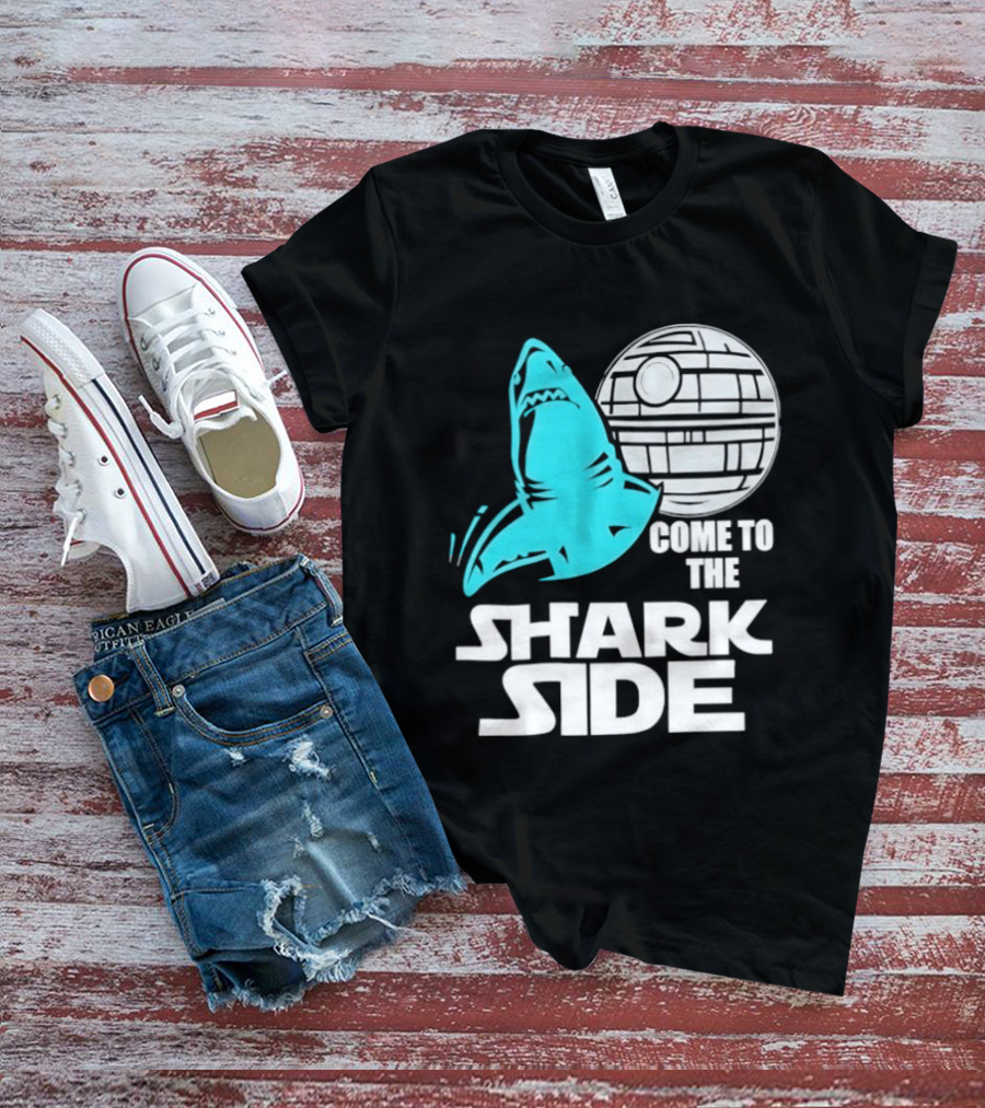 Come To The Shark Side With Death Star T-Shirt
