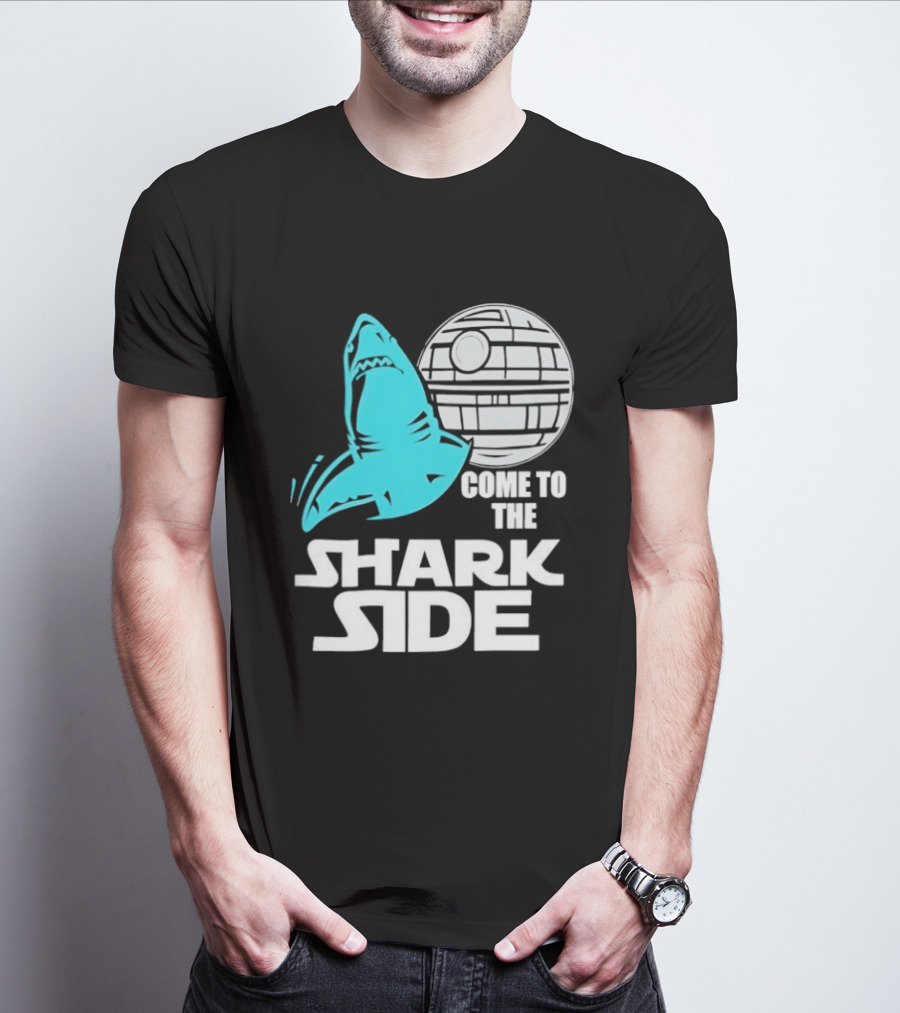 Come To The Shark Side With Death Star T-Shirt