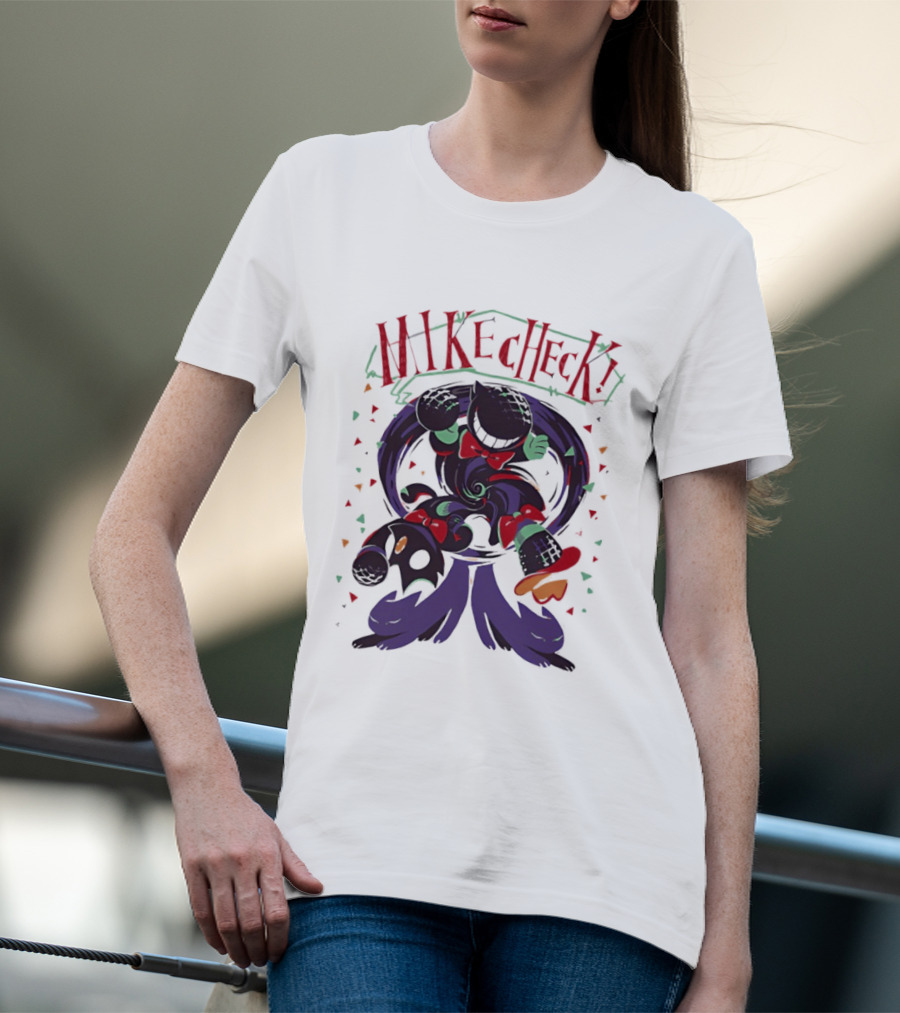 Mike Check Bendy And The Ink Machine Character Spinning Ink Splash T-Shirt