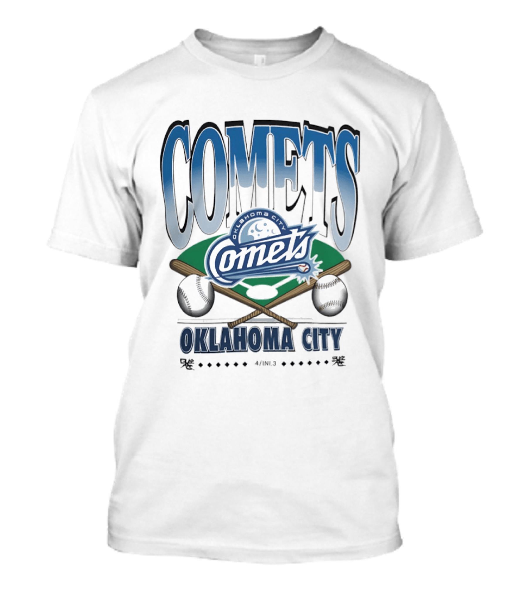 Oklahoma City Comets Baseball Team Sports Fan Gear T-Shirt