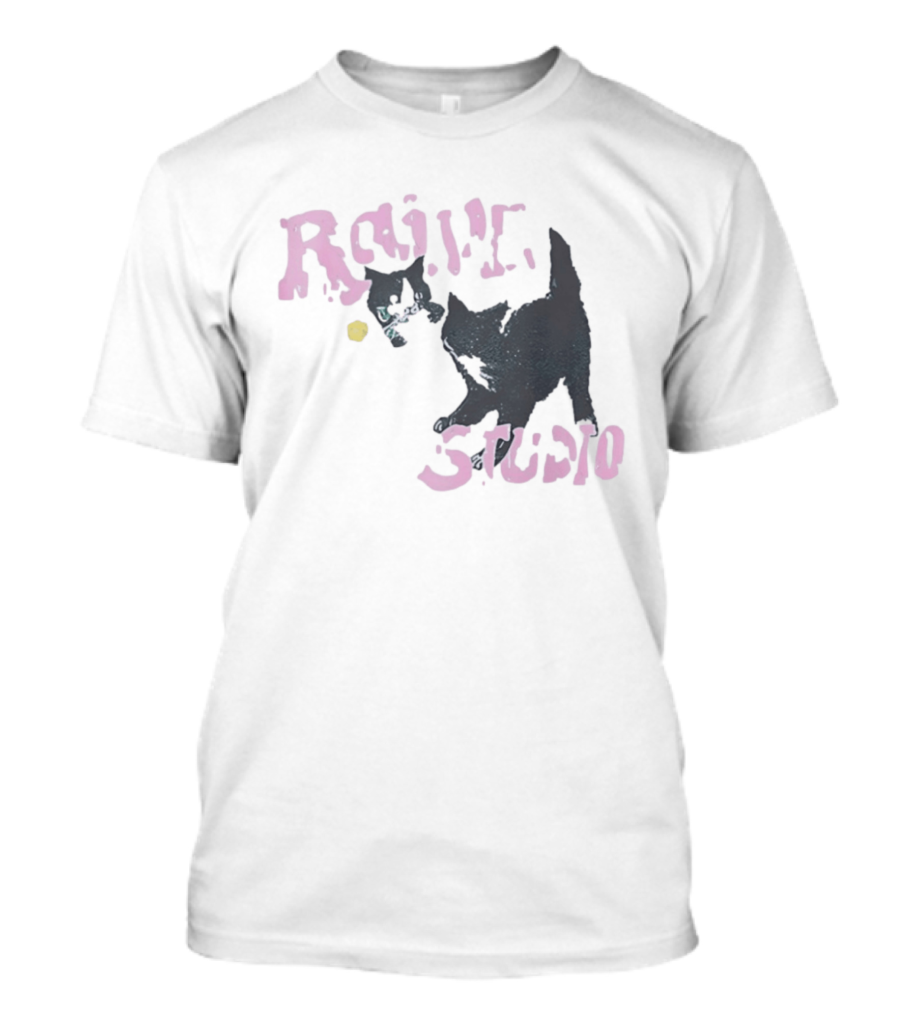 Raive Studio Cats Kitten Playful Black Cat T-Shirt