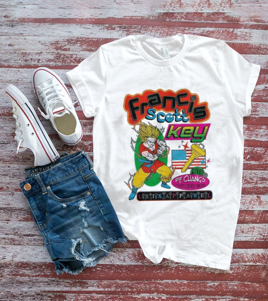Francis Scott Key Son Goku LAXP Apparel Pf Chang's Tysons Corner Virginia 1814 T-Shirt